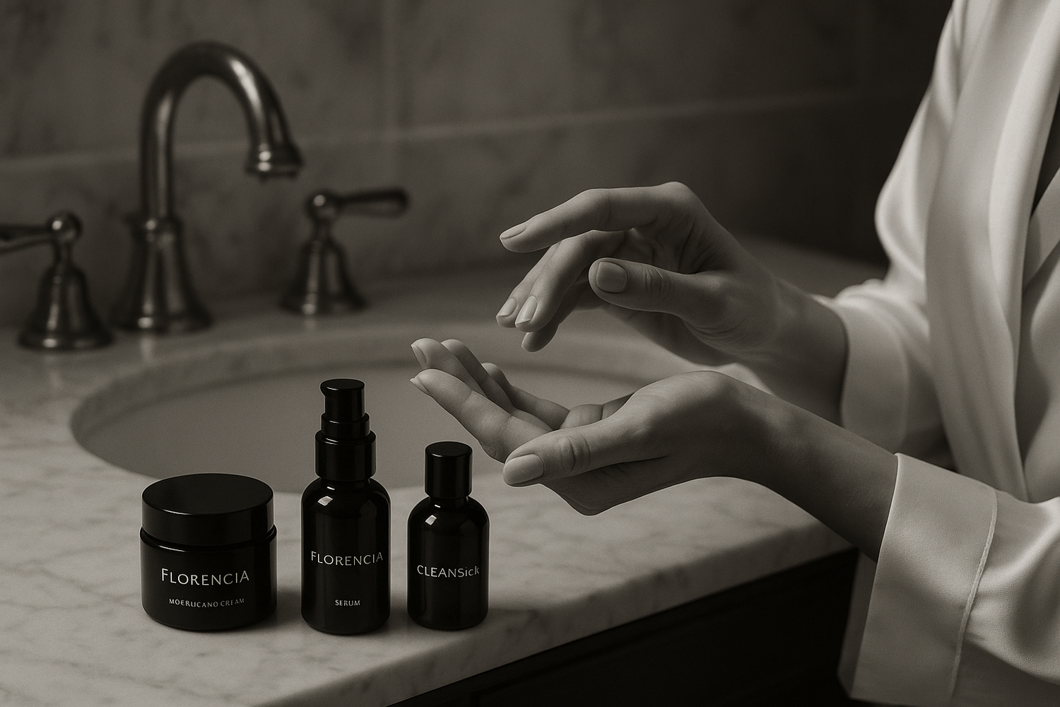 Elegant lifestyle skincare application